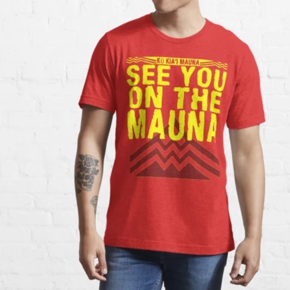 123A. Kū Kia’i Mauna See you on the Mauna Hawaiian Short sleeve T-Shirt XL - Picture 2 of 5